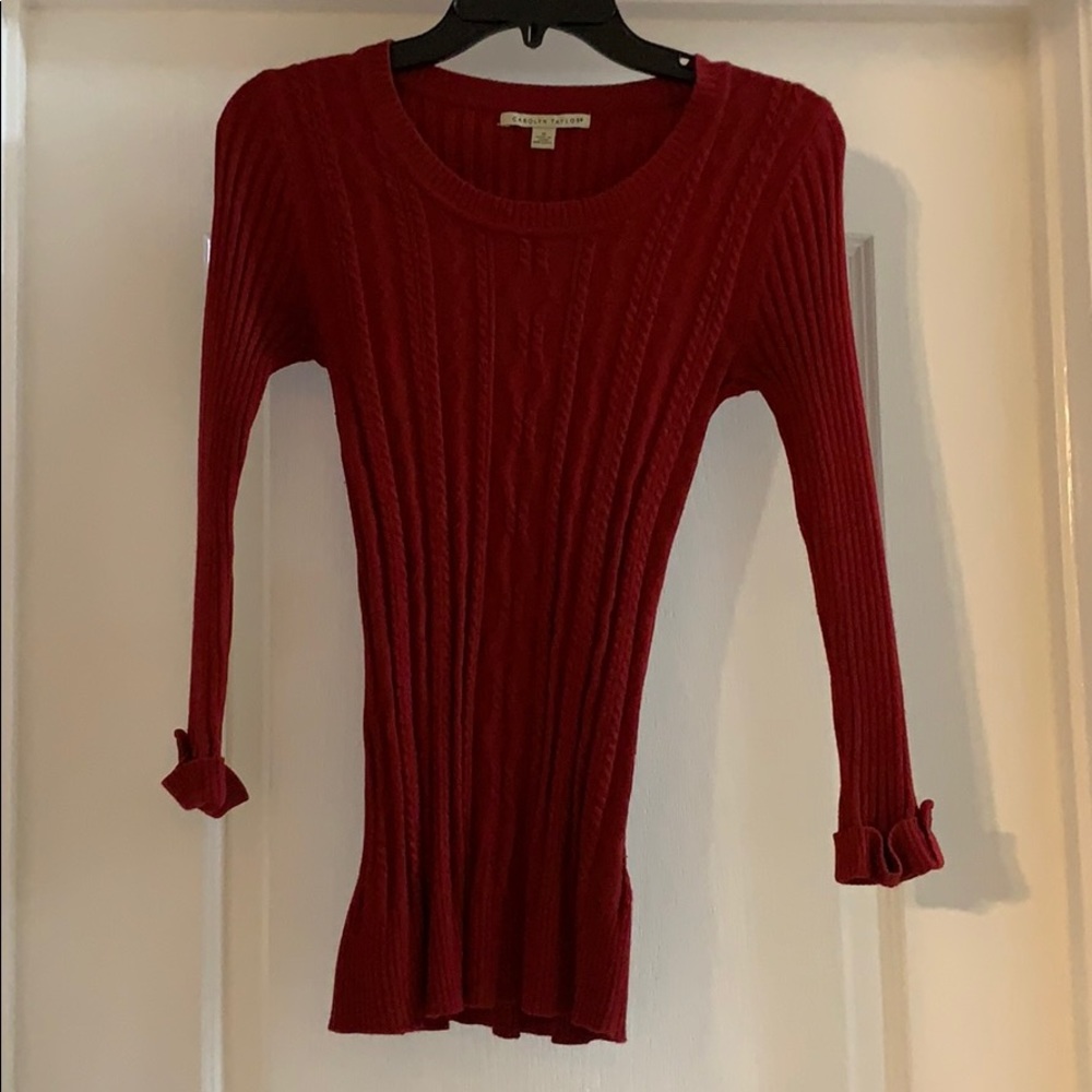 Red Carolyn Taylor Sweater ✨